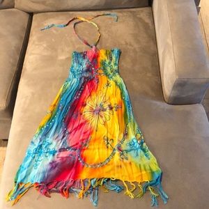 multi colored sundress/ cover up